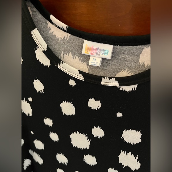 Black and White LuLaRoe Maxi Dress - Picture 2 of 2